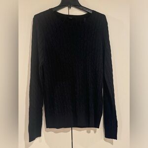 NWOT Talbots Black /Silver Metalic Sweater Size XL